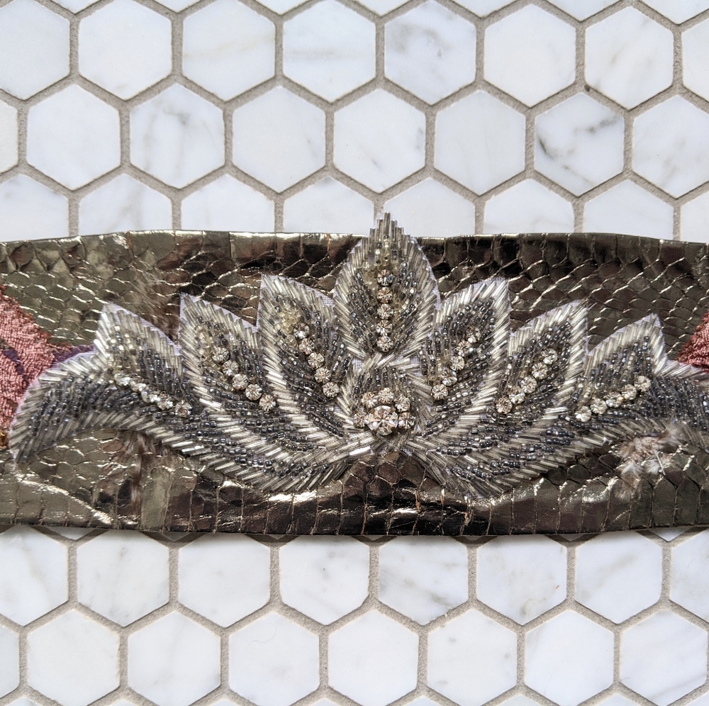 Vintage Metallic Art Deco Belt
